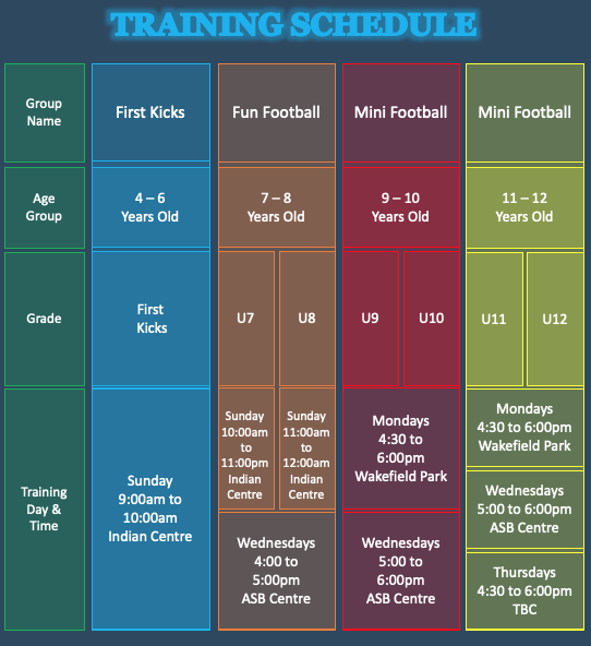 Training Schedule